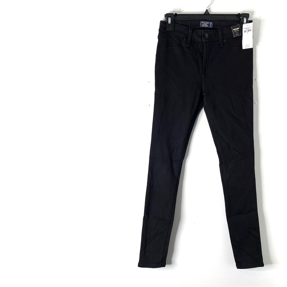 Abercrombie & Fitch Harper Low Rise Black Jean Legging NWT Stretch Skinny Denim